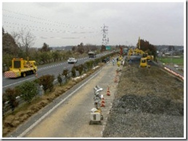 joban expressway part of kanto highway connecting naka and mito repairs begin