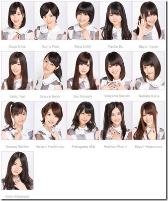 nogizaka46-hashire-bicyle-members